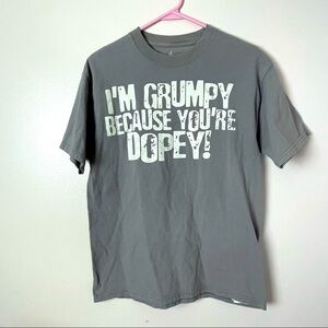 Disney “I’m Grumpy Because You’re Dopey” Graphic T-Shirt – Size Medium